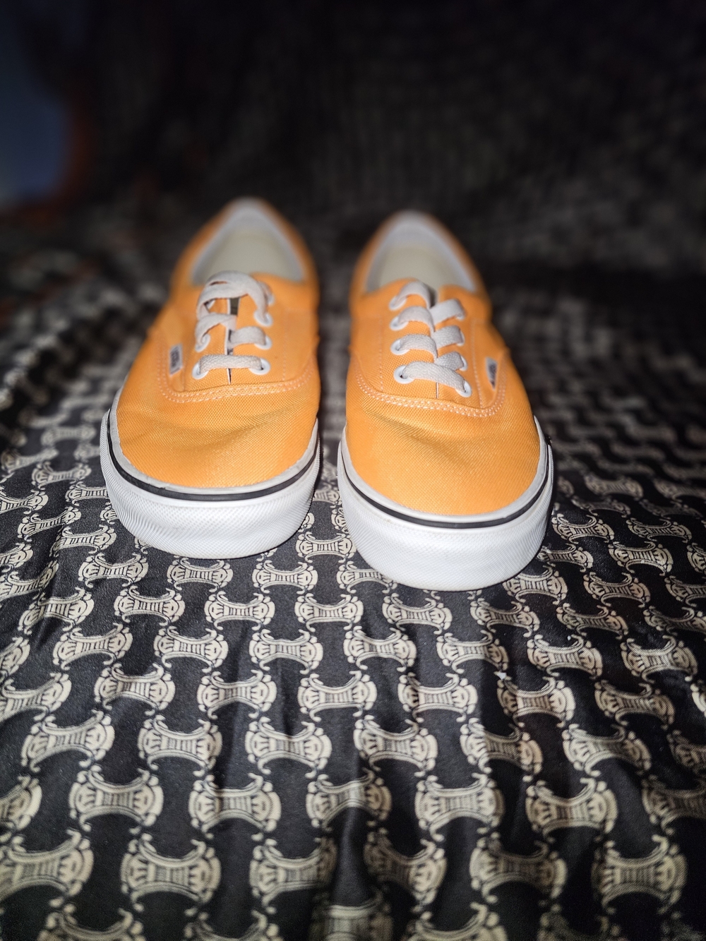 Orange Kids Canvas Sneakers by Vans